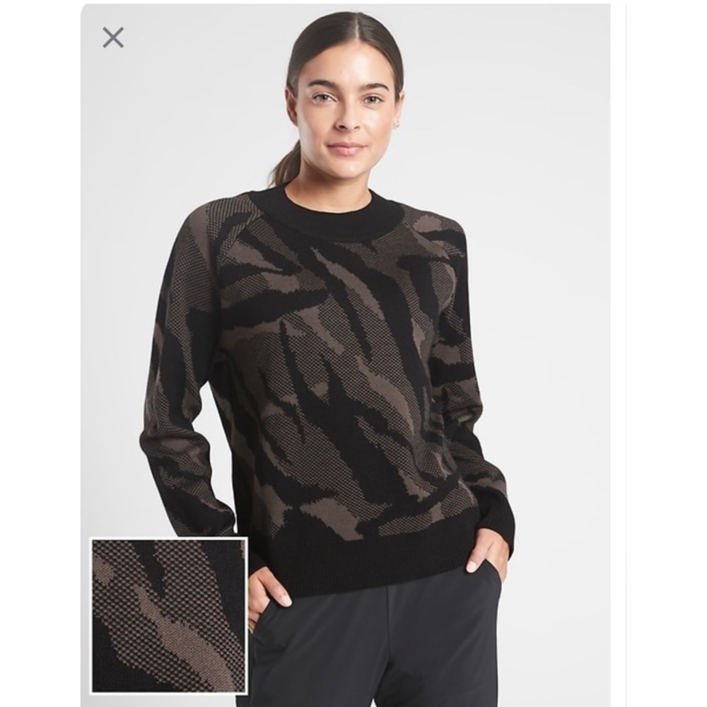 NWT Athleta Jacquard Crew Sweater, XXS